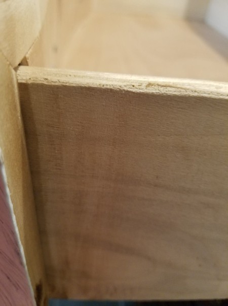 The open drawer construction.