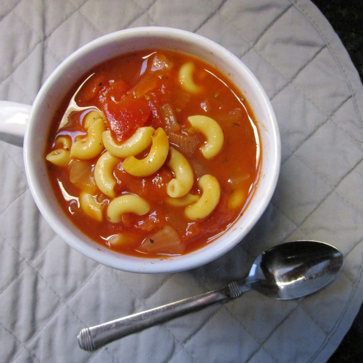 mexican soup with macaroni shells