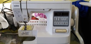 A Brother sewing machine.