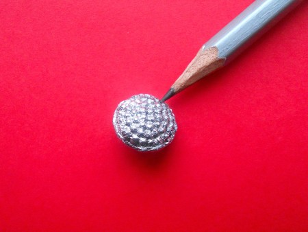 Making Shank Buttons the Cheap Way Using Concrete - blunt tip pencil for more detail