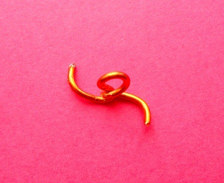 Making Shank Buttons the Cheap Way Using Concrete - forming loop