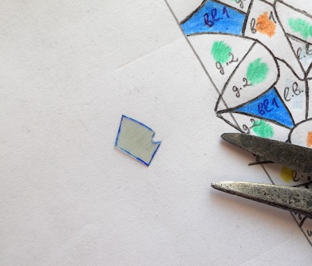 Coloring the individual spaces.