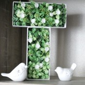 The completed 3D Initial Floral Decoration Box