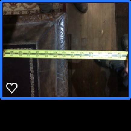 Measurements of a desk.