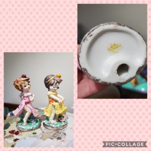 Two little girl figurines.