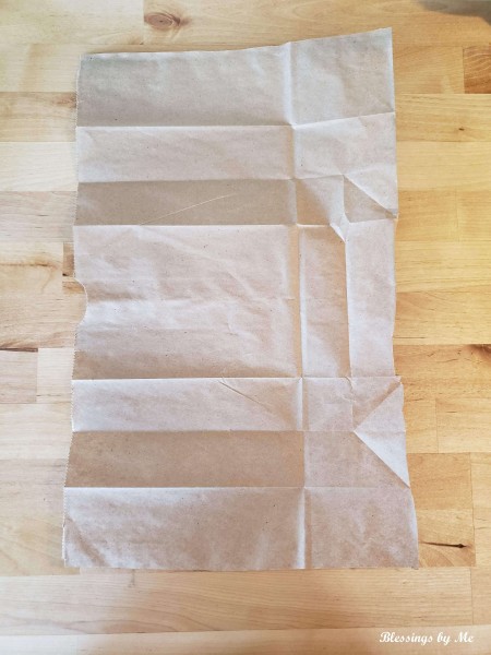 A piece of folded paper.