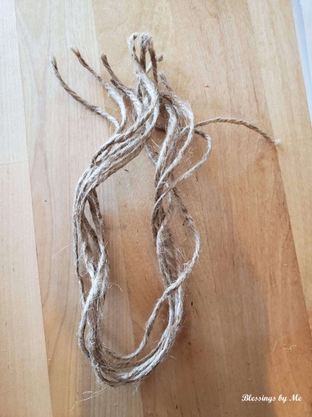 A piece of twine.