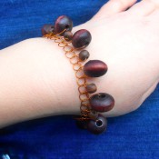 A Bangle Made of Transformer Wire and Beads