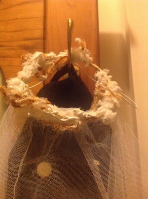 An old wedding veil.