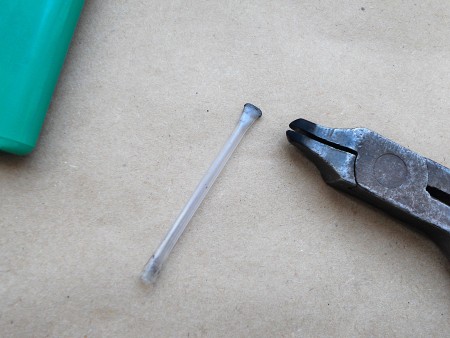 How to Make a Thin Crochet Hook - forming the cover