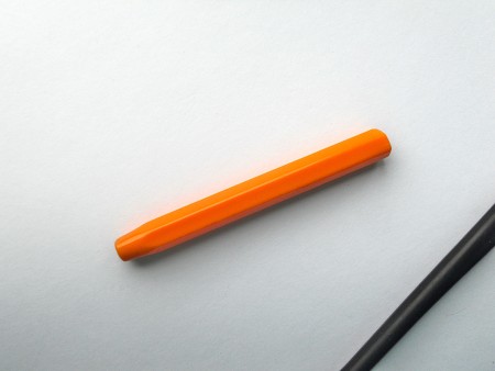 How to Make a Thin Crochet Hook - remove hook from cap and clean off excess glue