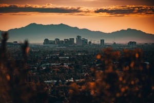 A view of the city of Phoenix.