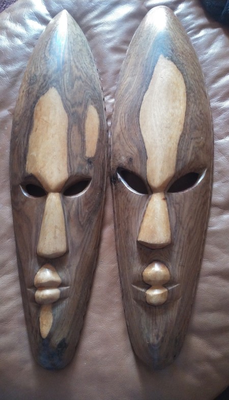 Origin of Mask?- two long narrow ovoid maskx