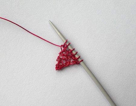 Continuing the heart pattern.