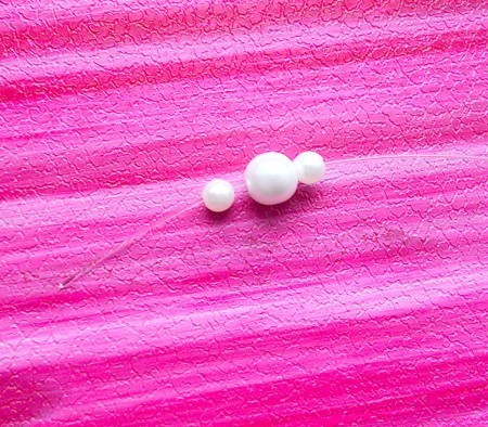 Three beads on a string.