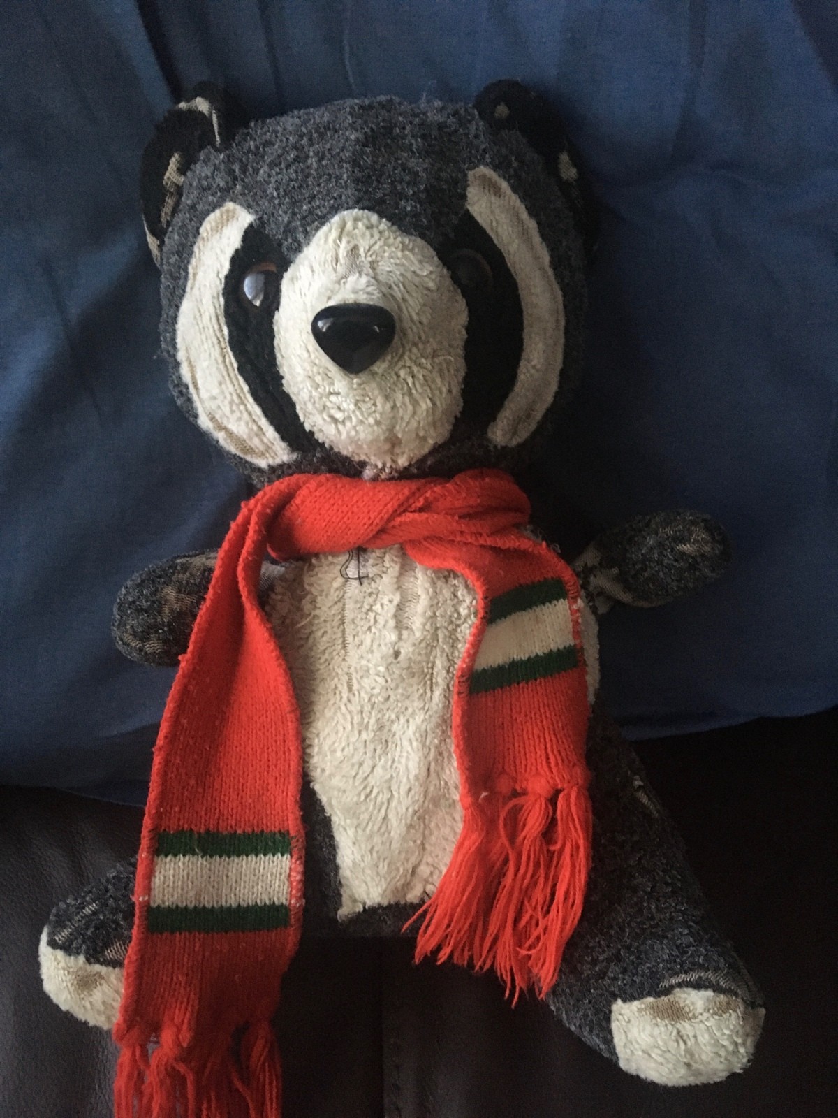 vintage raccoon stuffed animal