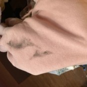 Soot on a Pink Hoodie