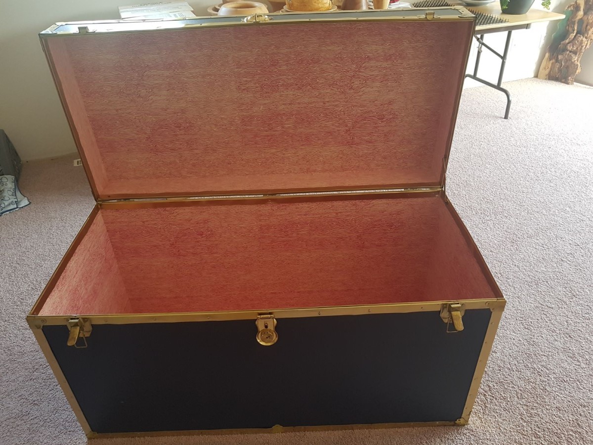 Large Vintage Storage Trunk Worth ThriftyFun