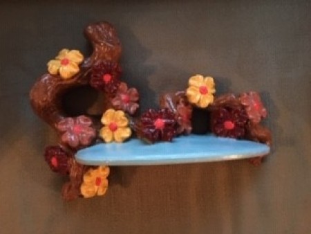 Painted Flower Shelf