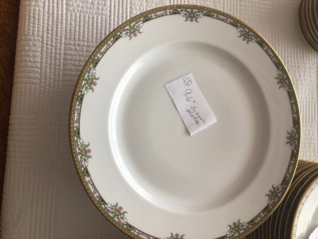 A china plate.