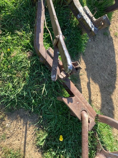 An old piece of farm equipment.