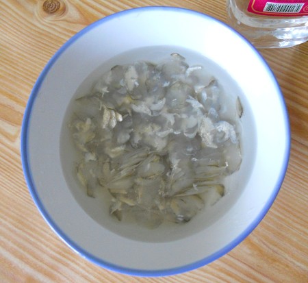 A bowl full of fish scales.