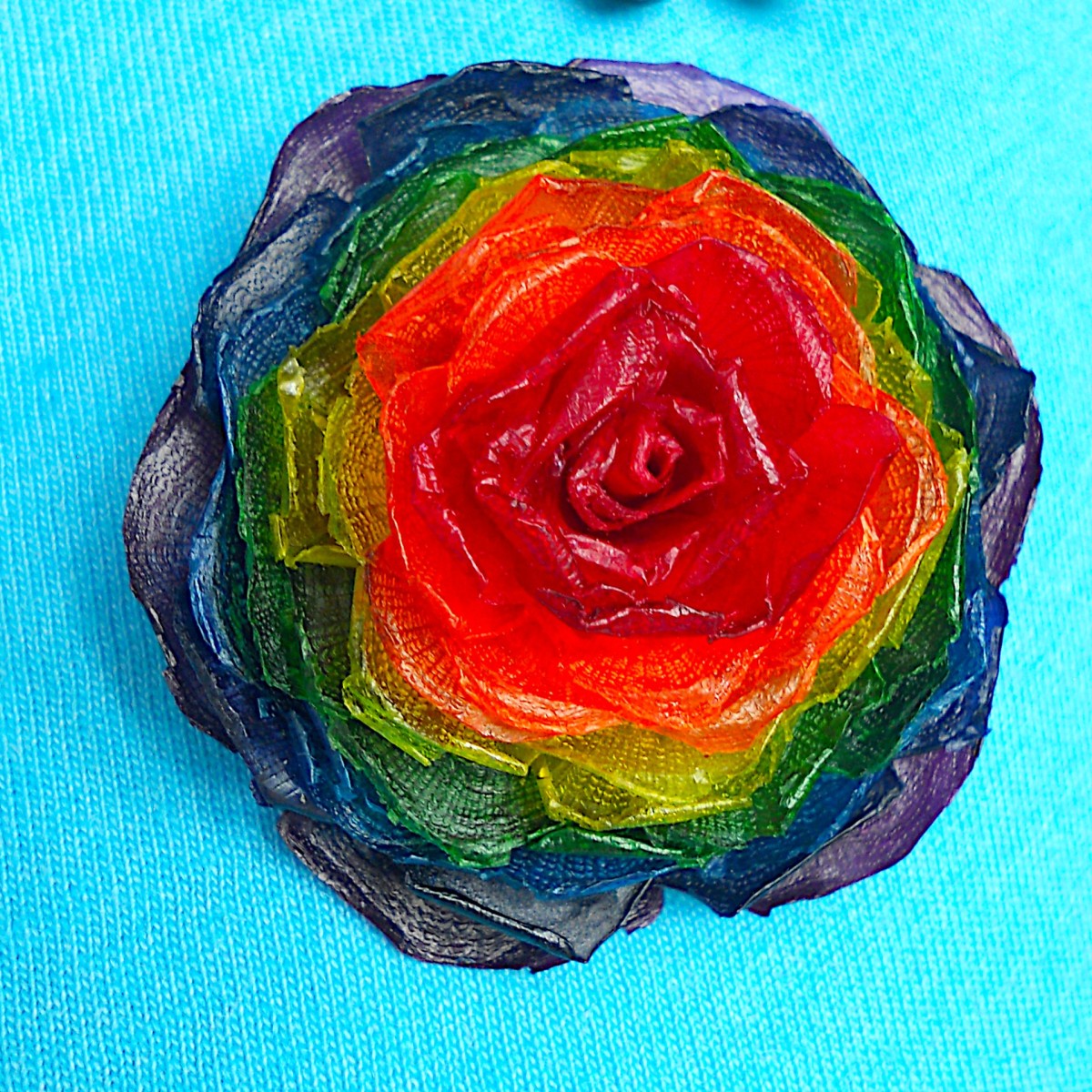 MultiColored Brooch Made of Fish Scales ThriftyFun