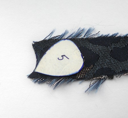 Fabric Rose Brooch - trace the template onto the fabric