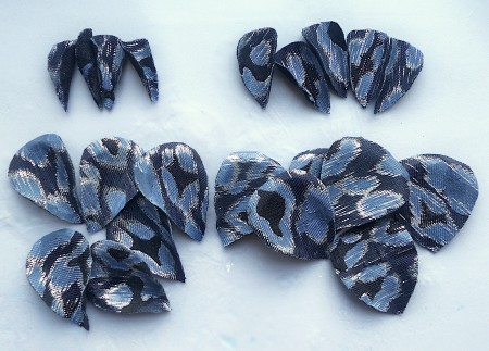 Fabric Rose Brooch - bent/shaped petals