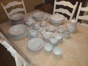A collection of fine china.