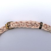 The braided ribbon belt.