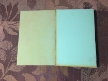 The two pieces of foam for the top.