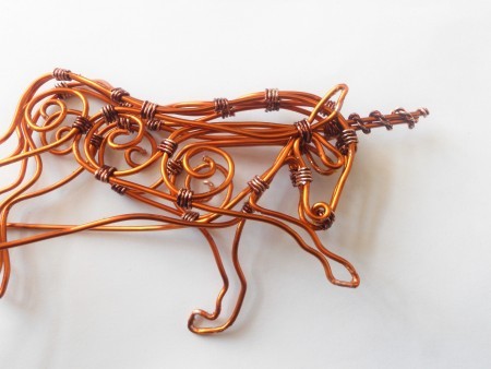 Copper Wire Unicorn from Old Transformer - fix in place