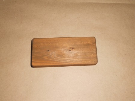 Copper Wire Unicorn from Old Transformer - stained base