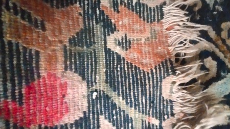 An old woven rug.