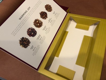 A recycled cardboard box.