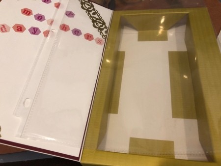 Making a recycled Mother's Day card.