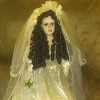 A porcelain bride doll.