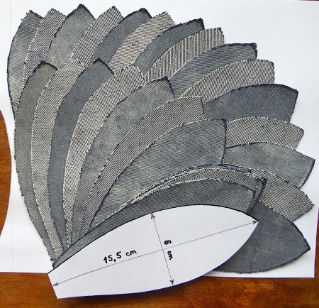 Flower Pot from Cement and Old Jeans