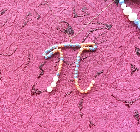 A completed Pi pendant.