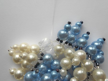 Beaded Stretch Bracelet with Fishing Line