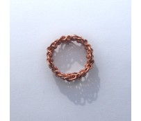 The completed copper ring.