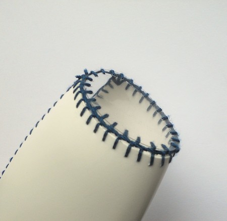 Showing the finished side of the bottle.