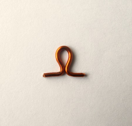 A bent loop of wire.