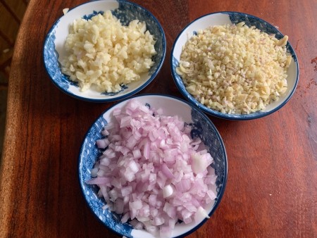 Ingredients for Instant Pot Lemongrass Chicken (Ga Kho Sa)