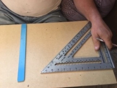 Constructing a custom made jewelry box.