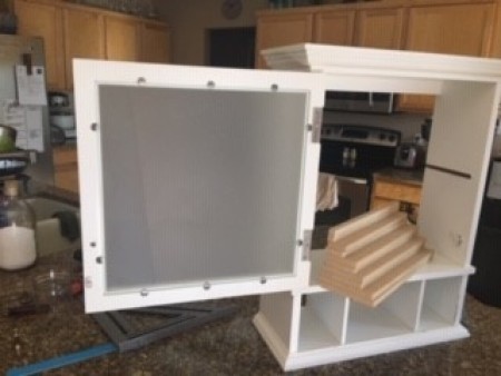 Constructing a custom made jewelry box.