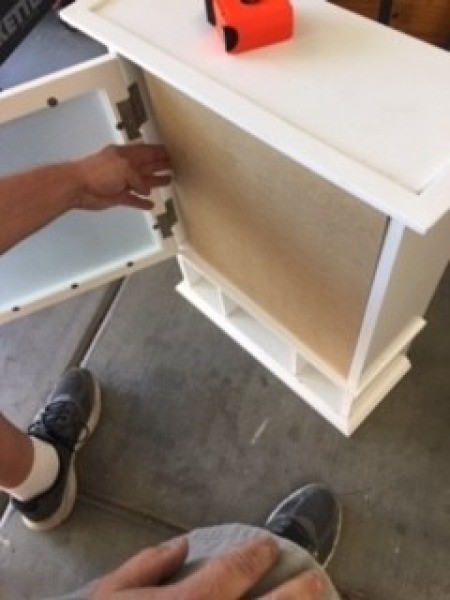 Constructing a custom made jewelry box.