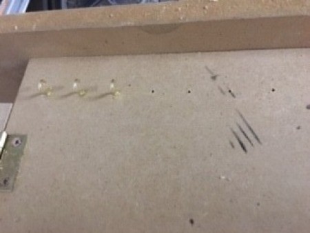 Constructing a custom made jewelry box.