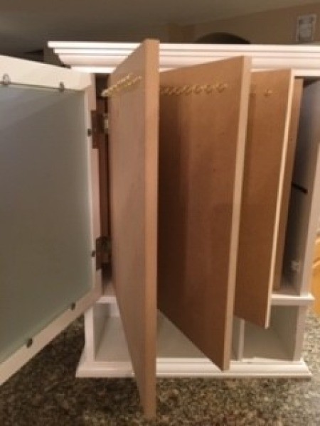 Constructing a custom made jewelry box.